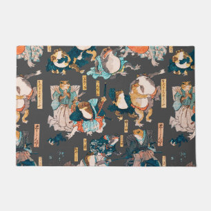 Japanischer Frog ukiyo-e Froggies Fußmatte