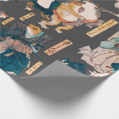 Japanischer Frog ukiyo-e Froggies Geschenkpapier (Ecke)