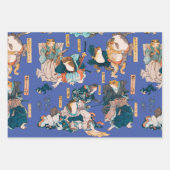 Japanischer Frog ukiyo-e Froggies Geschenkpapier Set (Vorderseite 3)
