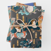 Japanischer Frog ukiyo-e Froggies Geschenkpapier Set (Beispiel)