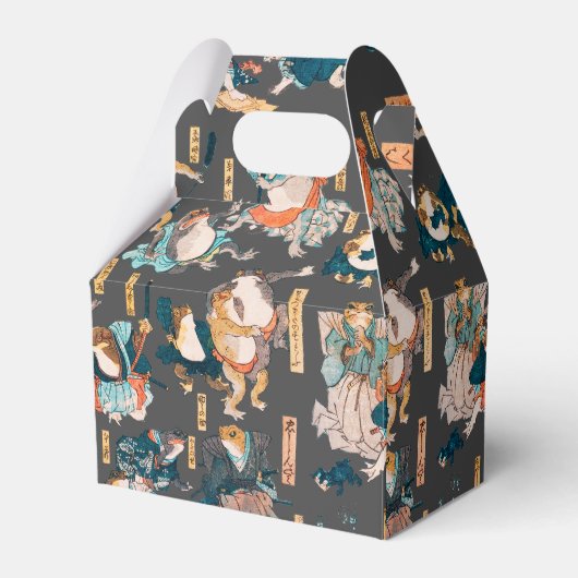 Japanischer Frog ukiyo-e Froggies Geschenkschachtel (Vorderseite)