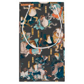 Japanischer Frog ukiyo-e Froggies Kleine Geschenktüte (Rückseite)