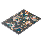 Japanischer Frog ukiyo-e Froggies Notizblock (Linke Seite)