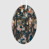 Japanischer Frog ukiyo-e Froggies Ornament (Vorderseite)