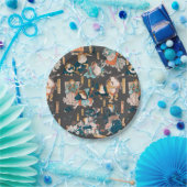 Japanischer Frog ukiyo-e Froggies Pappteller (Party)