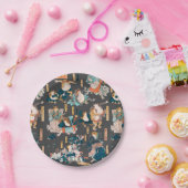 Japanischer Frog ukiyo-e Froggies Pappteller (Party)