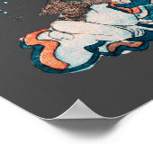 Japanischer Frog ukiyo-e Froggies Poster (Ecke)