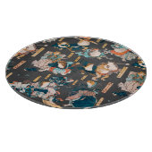 Japanischer Frog ukiyo-e Froggies Schneidebrett (Ecke)