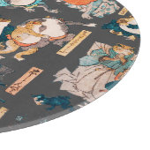 Japanischer Frog ukiyo-e Froggies Schneidebrett (Ecke)