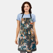 Japanischer Frog ukiyo-e Froggies Schürze (Getragen)