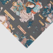 Japanischer Frog ukiyo-e Froggies Seidenpapier (Ausschnitt)