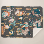 Japanischer Frog ukiyo-e Froggies Sherpadecke (Vorderseite (Horizontal))