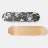 Japanischer Frog ukiyo-e Froggies Skateboard (Horizontal)