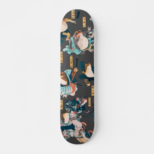 Japanischer Frog ukiyo-e Froggies Skateboard (Vorne)
