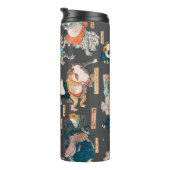 Japanischer Frog ukiyo-e Froggies Thermosbecher (Nach rechts gedreht)