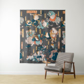 Japanischer Frog ukiyo-e Froggies Wandteppich (Beispiel)