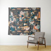 Japanischer Frog ukiyo-e Froggies Wandteppich (Beispiel (Horizontal))