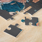 Japanischer Frog Woodblock Ukiyo-e-anime Held Puzzle (Seite)