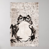 Japanischer Frosch (Ende des 18. bis 19. Jahrhunde Poster (Vorne)