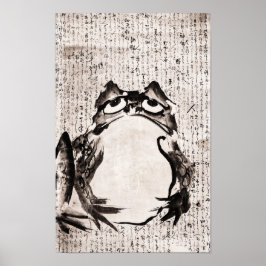 Japanischer Frosch (Ende des 18. bis 19. Jahrhunde Poster