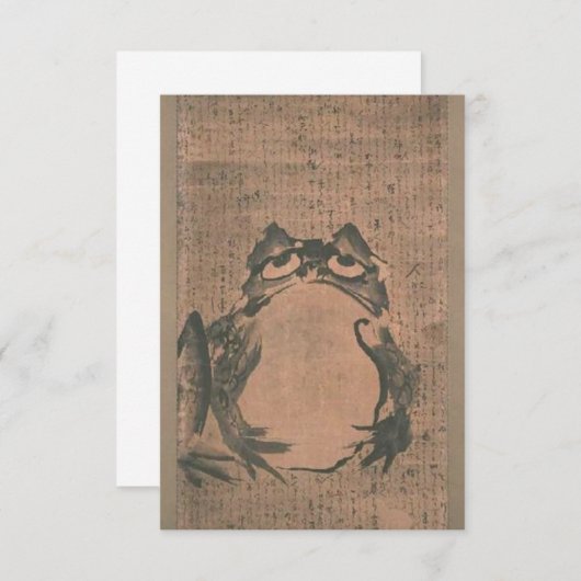 Japanischer Frosch Vintag Save The Date (Vorne/Hinten)