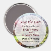 Japanischer Frühling Save the Date Magnet (Vorderseite/Rückseite)