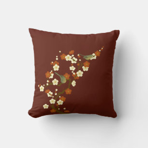 Japanischer Frühling Sweet Green Songbird Kissen