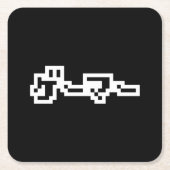 Japanischer Gamer ゲ Japan Sprache Nihongo Rechteckiger Pappuntersetzer (Vorderseite)