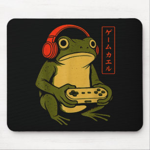 Japanischer Gamer Frosch Kunst Männer Frauen Junge Mousepad