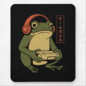Japanischer Gamer Frosch Lustig Vintage Gaming  Mousepad (Vorne)