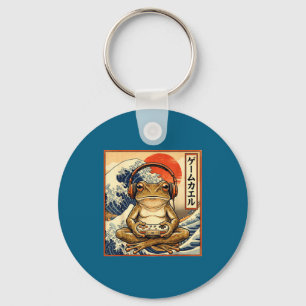 Japanischer Gaming-Frosch Große Welle Schlüsselanhänger