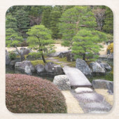 Japanischer Garten 日 本 庭 園 Rechteckiger Pappuntersetzer (Vorderseite)