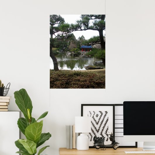 Japanischer Garten-02 Poster (Heimbüro)