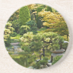 Japanischer Garten-Achterbahn Sandstein Untersetzer