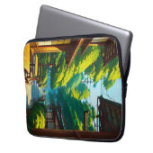 Japanischer Garten Außencafé Laptopschutzhülle (Vorderseite Links)