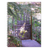 Japanischer Garten Bamboo Gate Note Book Notizblock (Vorderseite)