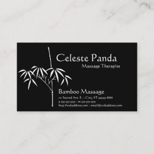 Japanischer Garten Bamboo Visitenkarte