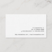 Japanischer Garten Bamboo Visitenkarte (Rückseite)