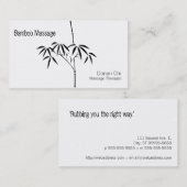 Japanischer Garten-Bambus Visitenkarte (Vorne/Hinten)