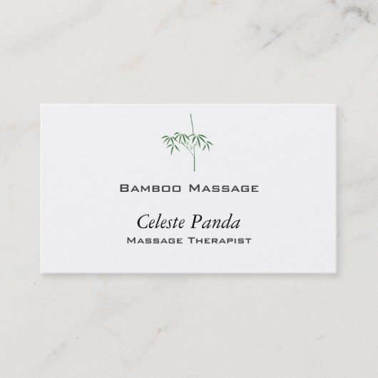 Japanischer Garten-Bambus Visitenkarte (Vorderseite)
