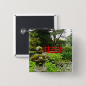 Japanischer Garten Button (Vorne & Hinten)