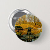Japanischer Garten Button (Vorne & Hinten)