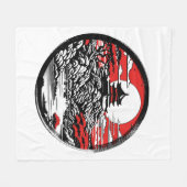 Japanischer Garten Fleecedecke (Vorderseite (Horizontal))