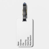 Japanischer Garten Gepäckanhänger (Rückseite vertikal)