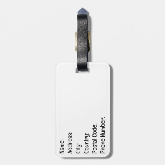 Japanischer Garten Gepäckanhänger (Rückseite vertikal)