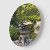 Japanischer Garten Große Wanduhr (Winkel)
