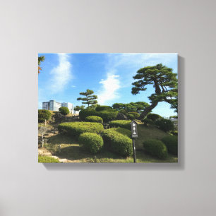 Japanischer Garten Hill Leinwanddruck