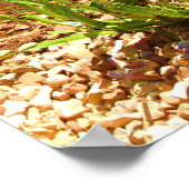 Japanischer Garten Holzbrücke Poster (Ecke)