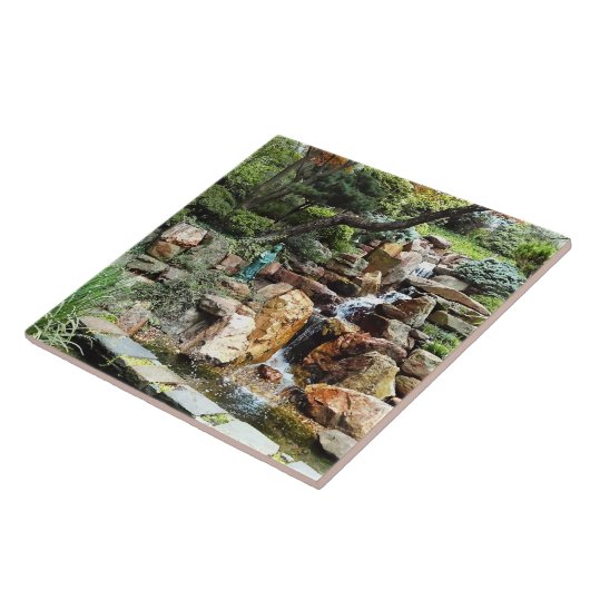 Japanischer Garten im Herbst Fliese (Seite)