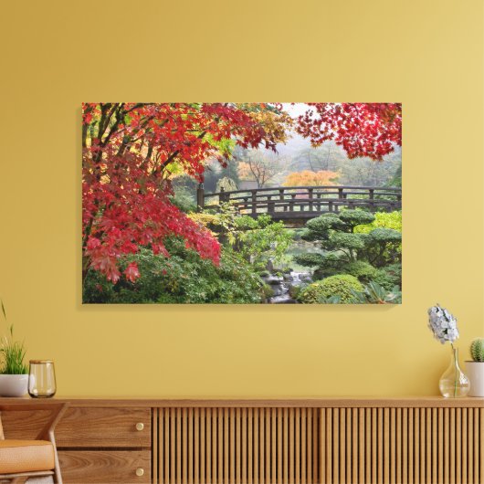 Japanischer Garten im Herbst Gestrettet Leinwand P (Insitu (Wohnzimmer))